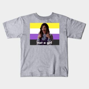 Nonbinary Janet “Not a Girl” (The Good Place) Kids T-Shirt